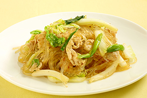 Stir fry Glass noodles with Cabbage300x200